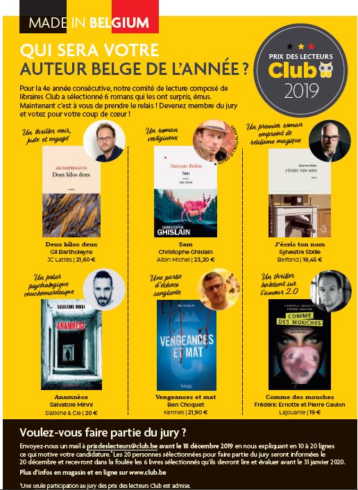 Prix des Lecteurs Club 2019